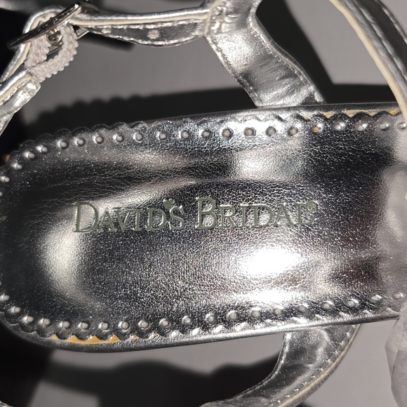 Michaelangelo Meg Silver Rhinestone Detail Special Event Womens Size 9.5 - Picture 11 of 12